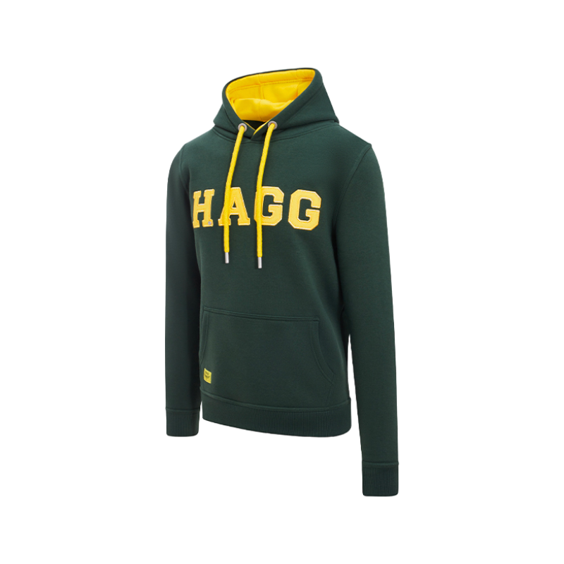 Hagg - Men's hoodie green/yellow