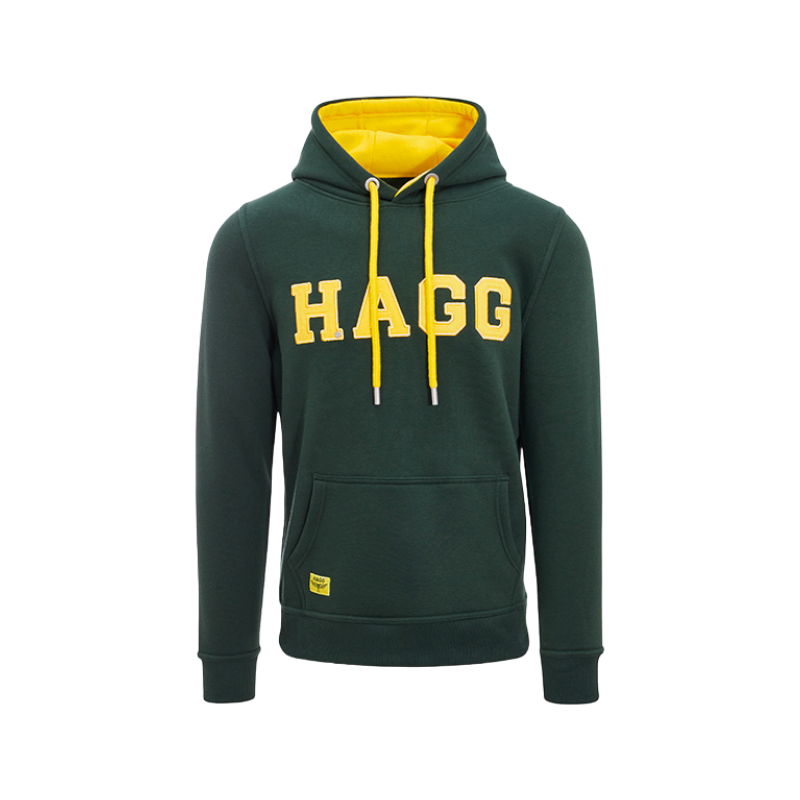 Hagg - Men's hoodie green/yellow