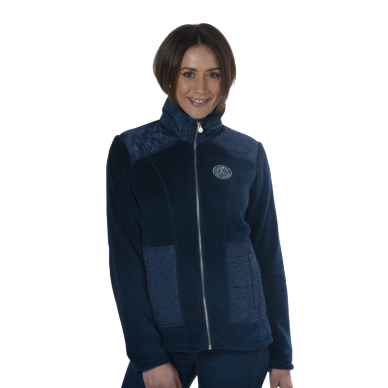 Flags &amp; Cup - Haisla denim women's fleece jacket