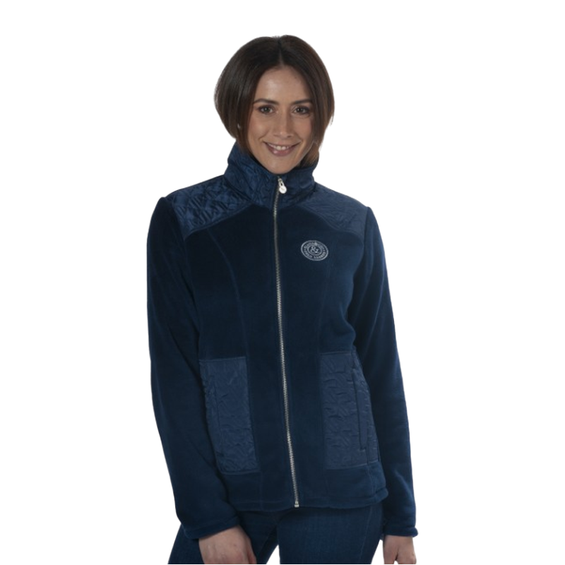 Flags &amp; Cup - Haisla navy women's fleece jacket 