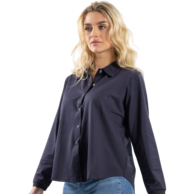 Harcour - Sharly navy women's long-sleeved shirt