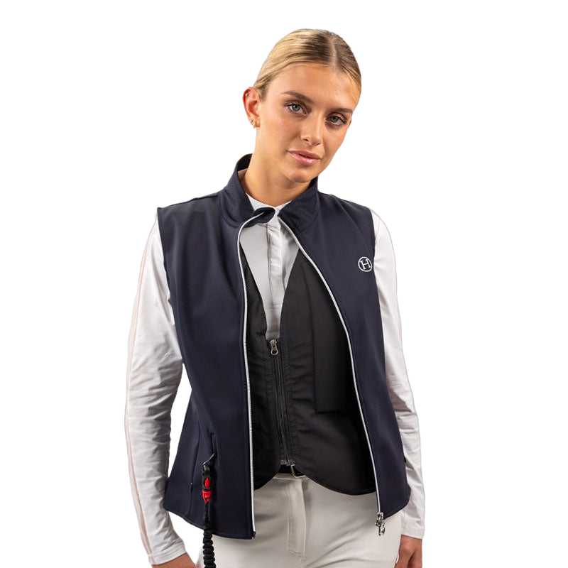 Harcour - Pack gilet sans manches femme Senjo compatible airbag marine + Airbag | - Ohlala