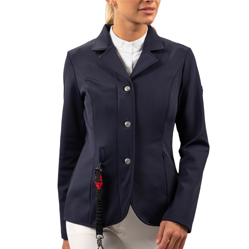 Harcour - Pack veste de concours femme Kanji compatible airbag marine + Airbag | - Ohlala