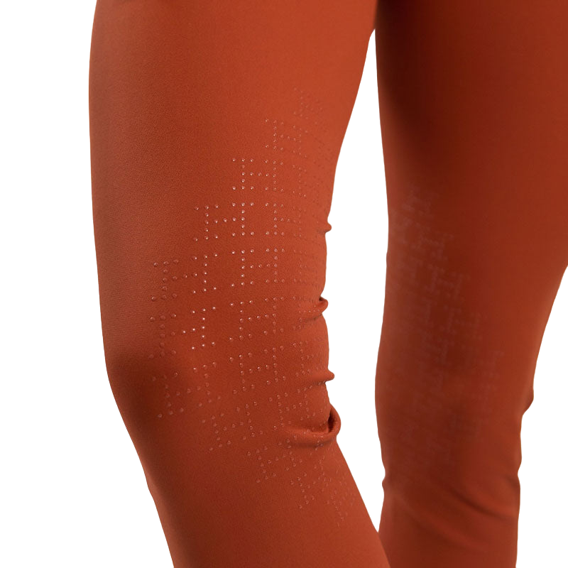 Harcour - Pantalon d'équitation femme fix systeme grip Jaltika terracotta