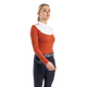 Harcour - Polo de concours manches longues femme Pannie terracotta | - Ohlala