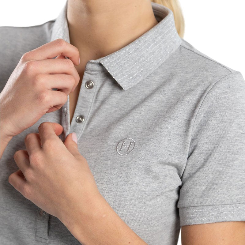 Harcour - Pandor women's short-sleeved gray polo shirt