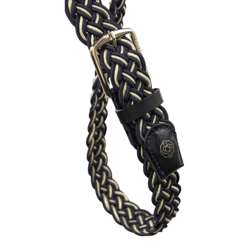 Harcour - Cintura elastica Charline marine/ light gold Harcour x Versailles | - Ohlala