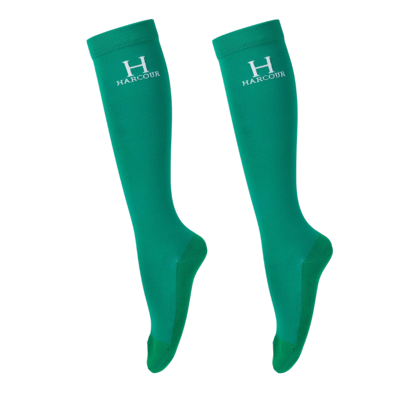 Harcour - Badminton equestrian socks emerald green 