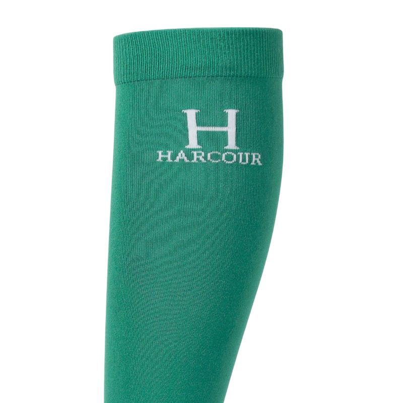 Harcour - Chaussettes d'équitation Badminton emerald green