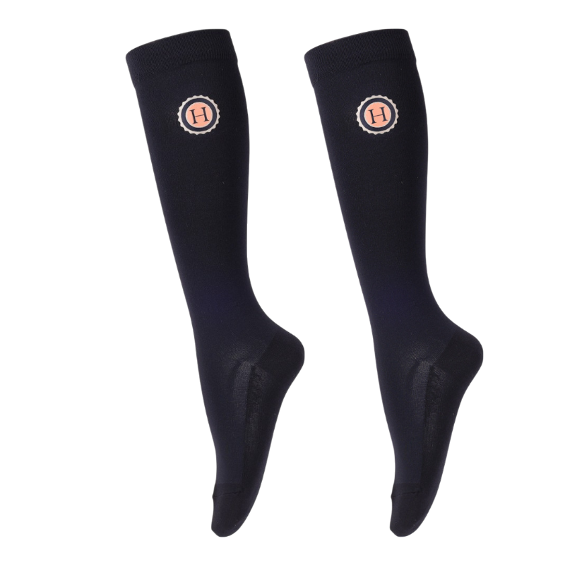 Harcour - Santia apricot equestrian socks (x3) 