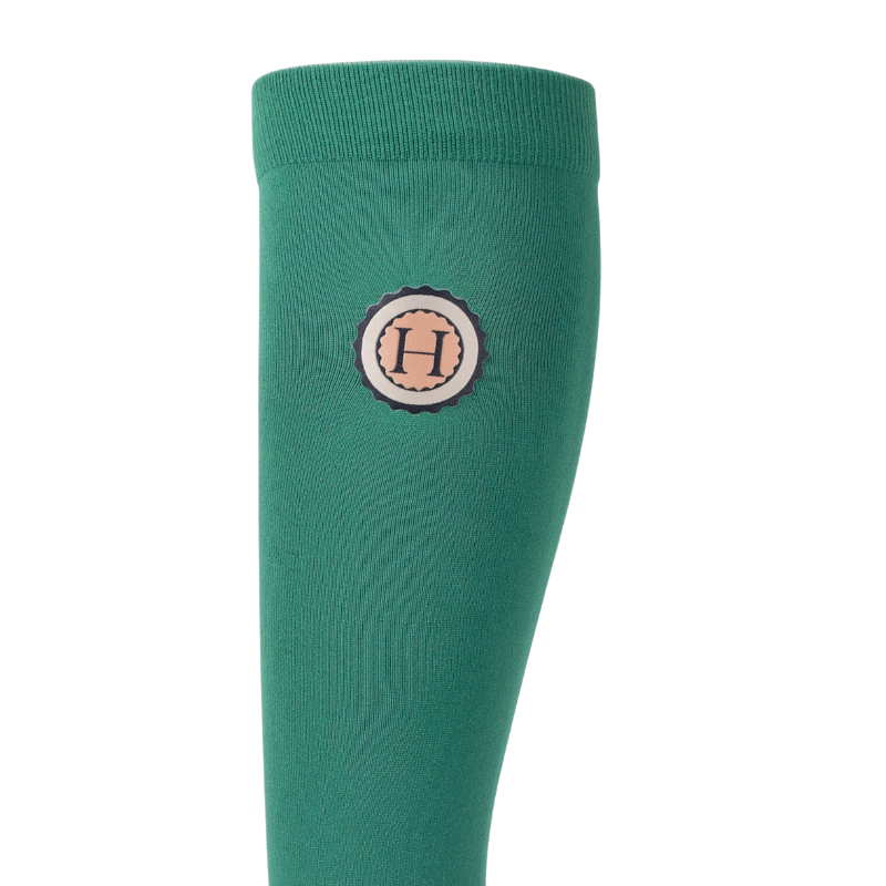 Harcour - Santia equestrian socks emerald green (x3) 