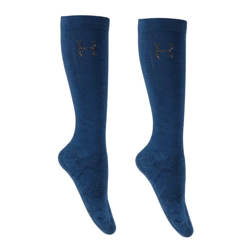 Harcour - Chaussettes d'équitation Sanane steel blue