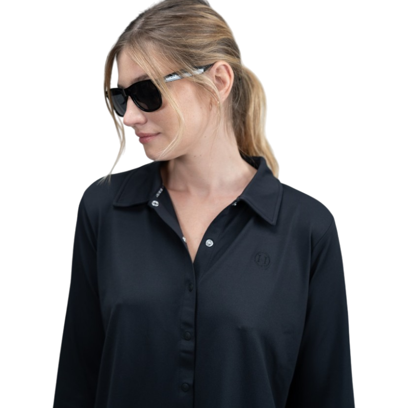 Harcour - Chemise manches longues femme Sharly noir