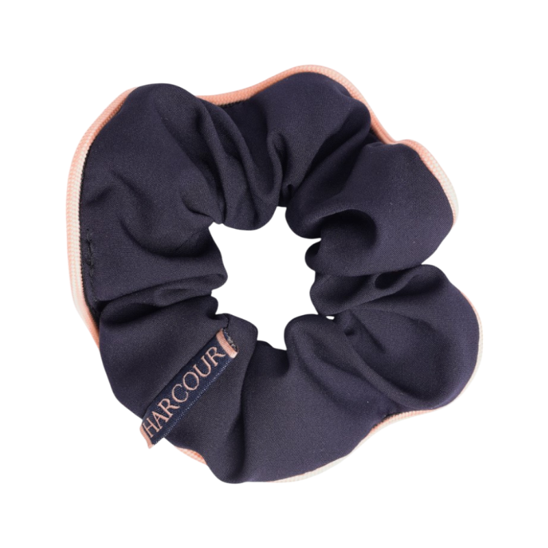 Harcour - Spidy hair elastic scrunchie navy/apricot 