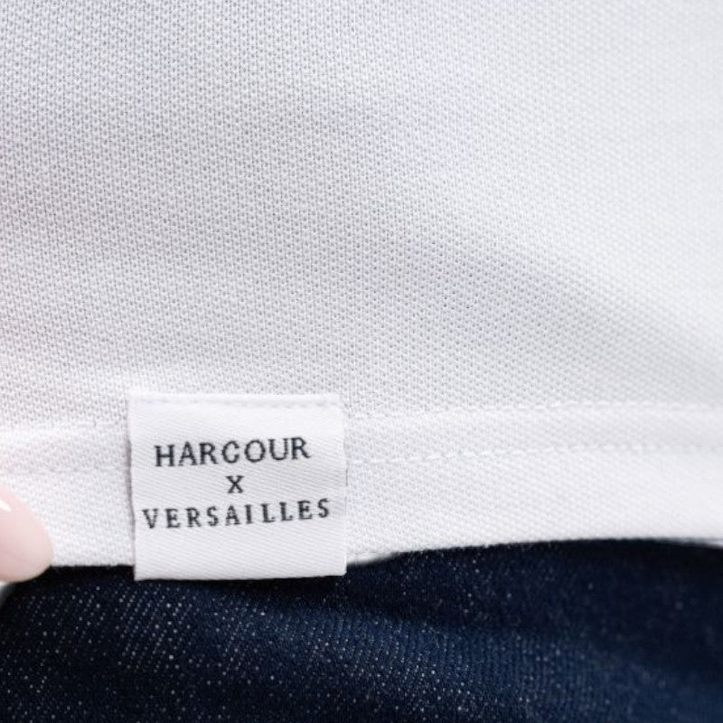 Harcour - Damska koszulka polo z krótkim rękawem Gasparine biała Harcour x Versailles | - Ohlala