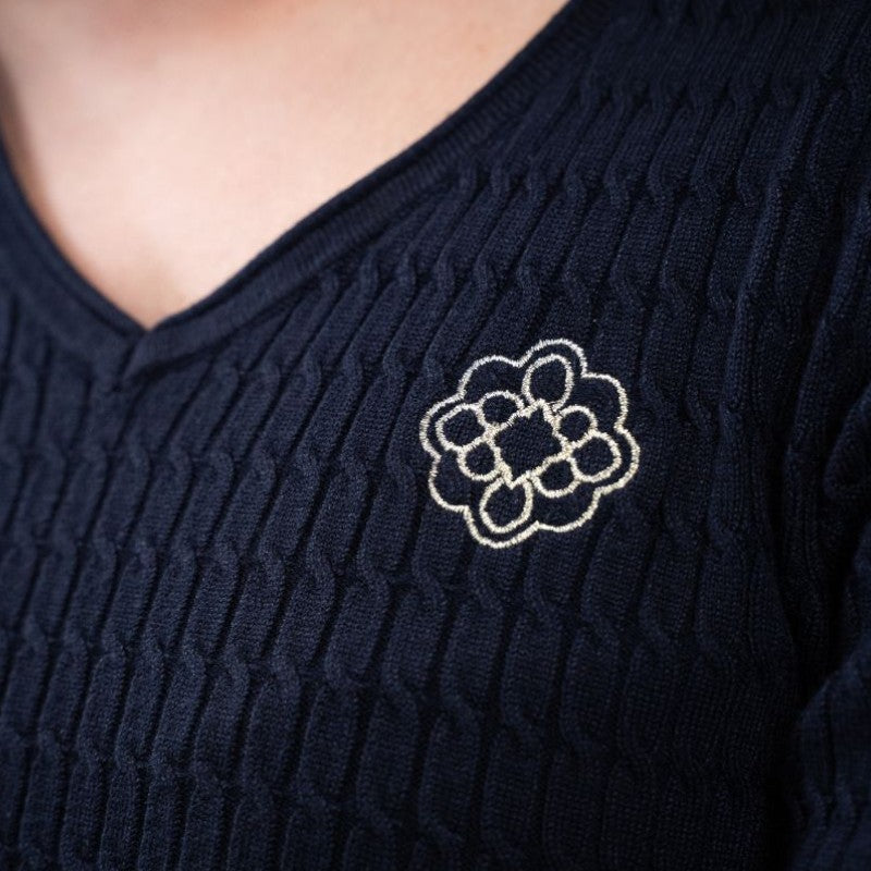 Harcour - Antoinette navy women's sweater Harcour x Versailles | - Ohlala