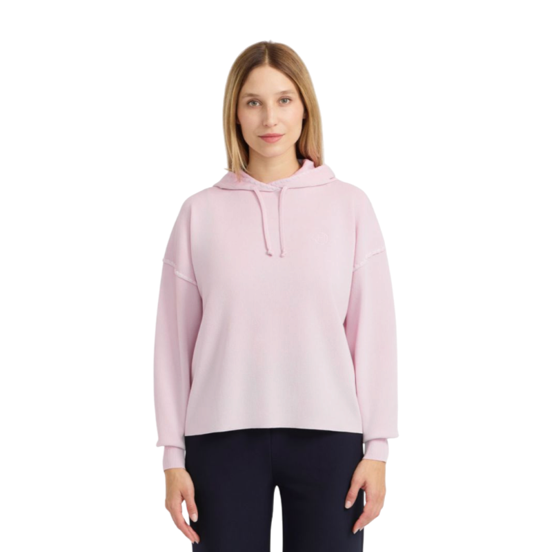 Harcour レディース長袖パーカー 羽根 ダスティピンク