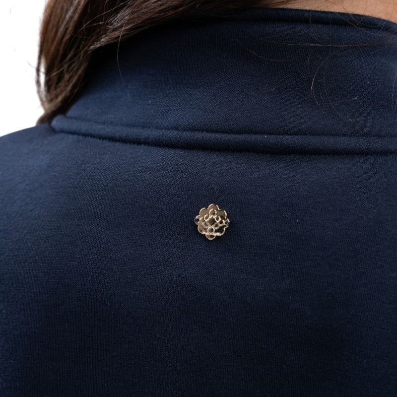 Harcour - Felpa con zip donna Louise blu navy Harcour x Versailles | - Ohlala