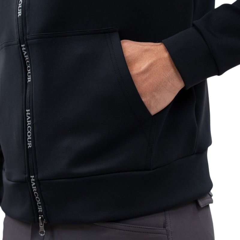 Harcour - Sudadera técnica con cremallera hombre Aron negro | - Ohlala