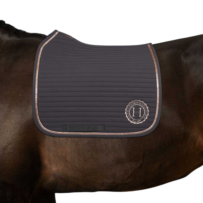 Harcour - Tapis de dressage Karembar dark grey/ rose gold