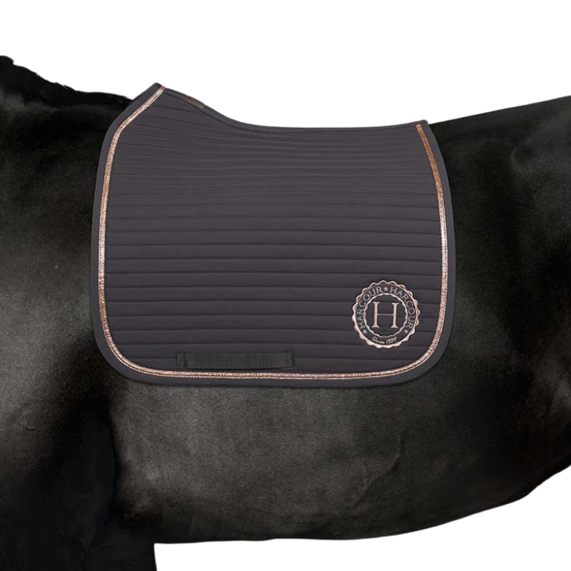 Harcour - Tapis de dressage Karembar dark grey/ rose gold