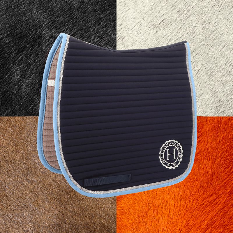 Harcour - Tapis de dressage Karembar marine | - Ohlala