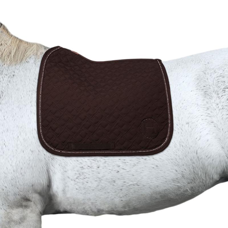 Harcour - Tapis de dressage Saphir marron foncé