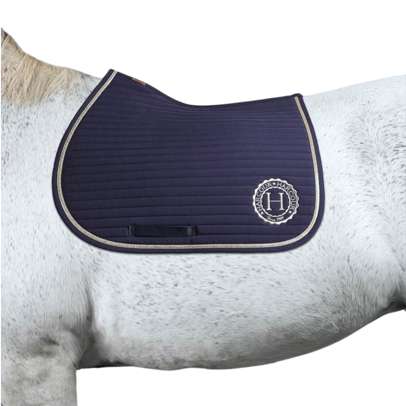 Harcour - saddle pad Karembar marine/ light gold 