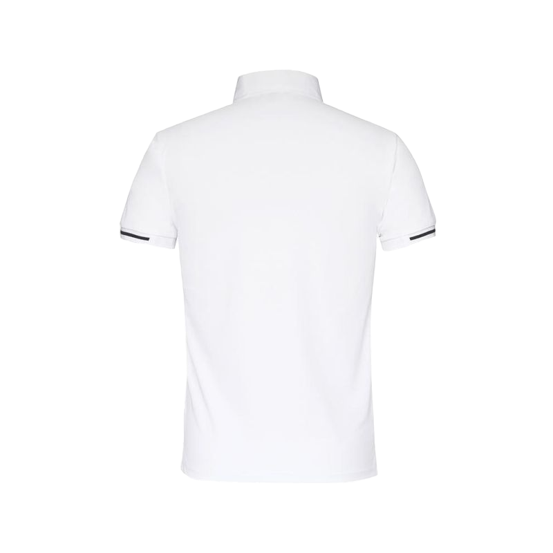 Harcour - Crystallo Rider short-sleeved competition polo shirt White