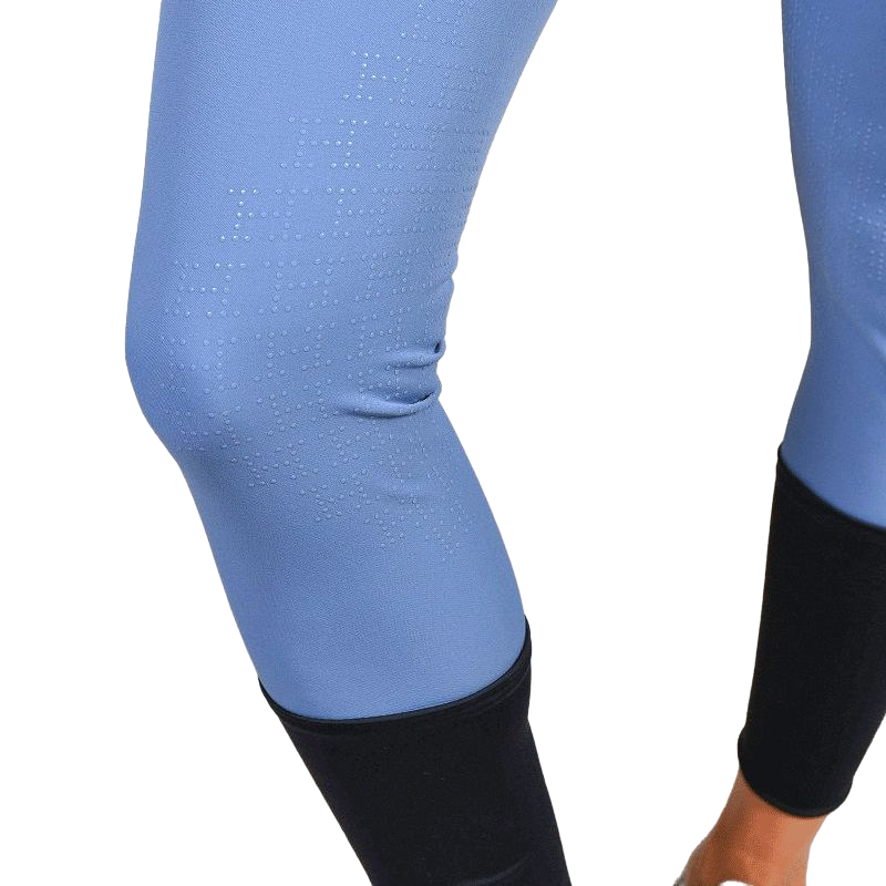 Harcour - Pantalon d'équitation femme fix system grip Jaltika bleu français