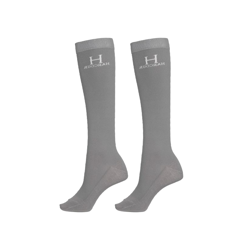 Harcour - Badminton riding socks Gray (x2)