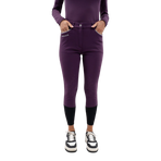 Harcour - Pantalon d'équitation polaire femme Jaipur figue | - Ohlala