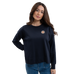Harcour - Dames sweater met lange mouwen Santana marineblauw | - Ohlala