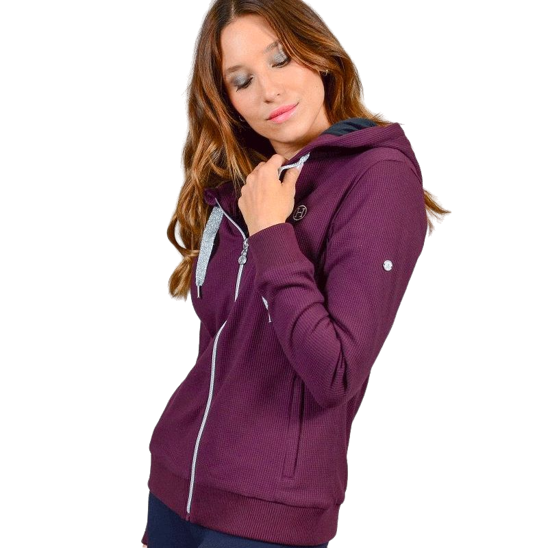 Harcour - Sweat à capuche femme Swai violine