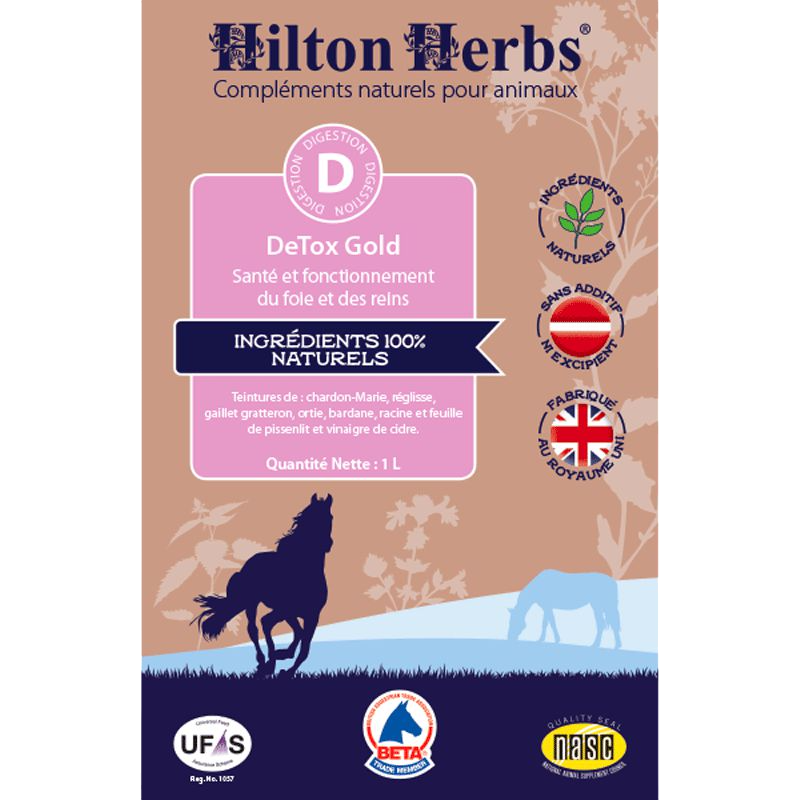Hilton Herbs - Complément alimentaire Drainage foie reins Detox gold