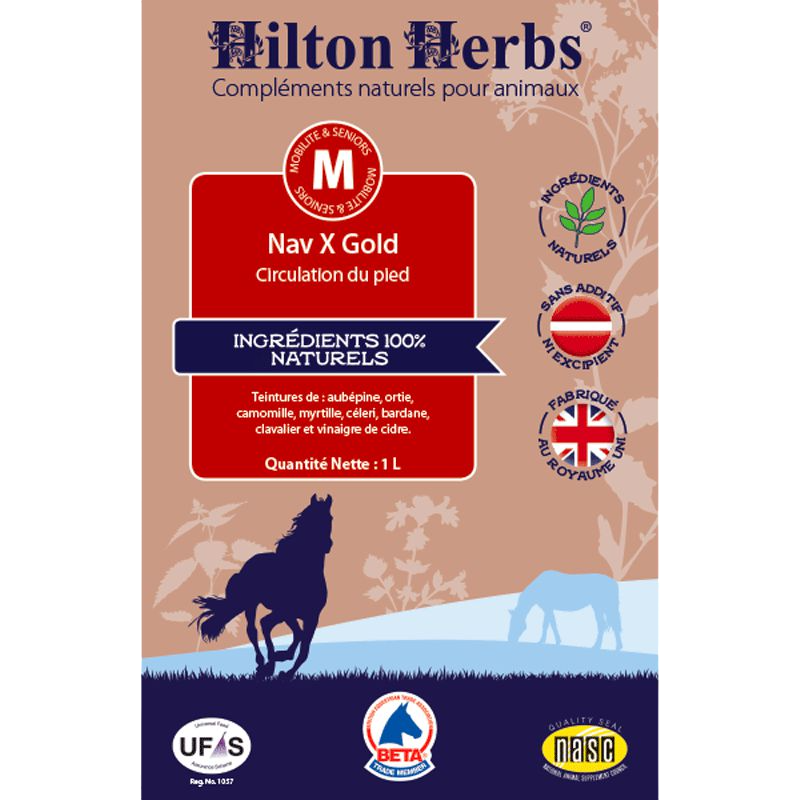 Hilton Herbs - Laminitis &amp; Navicular Food Supplement nav x gold 1L