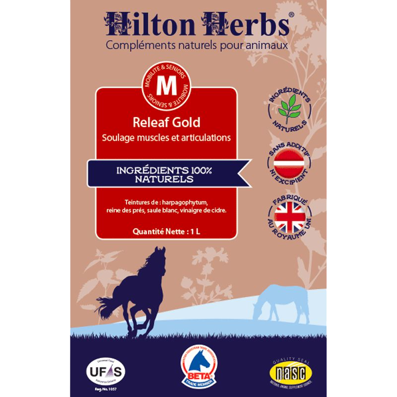 Hilton Herbs - Releaf gold anti-inflammatory food supplement 1L