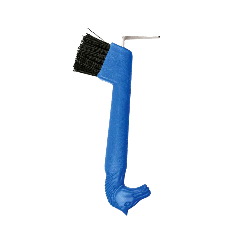 Hippotonic - Blue horse head brush hoof pick