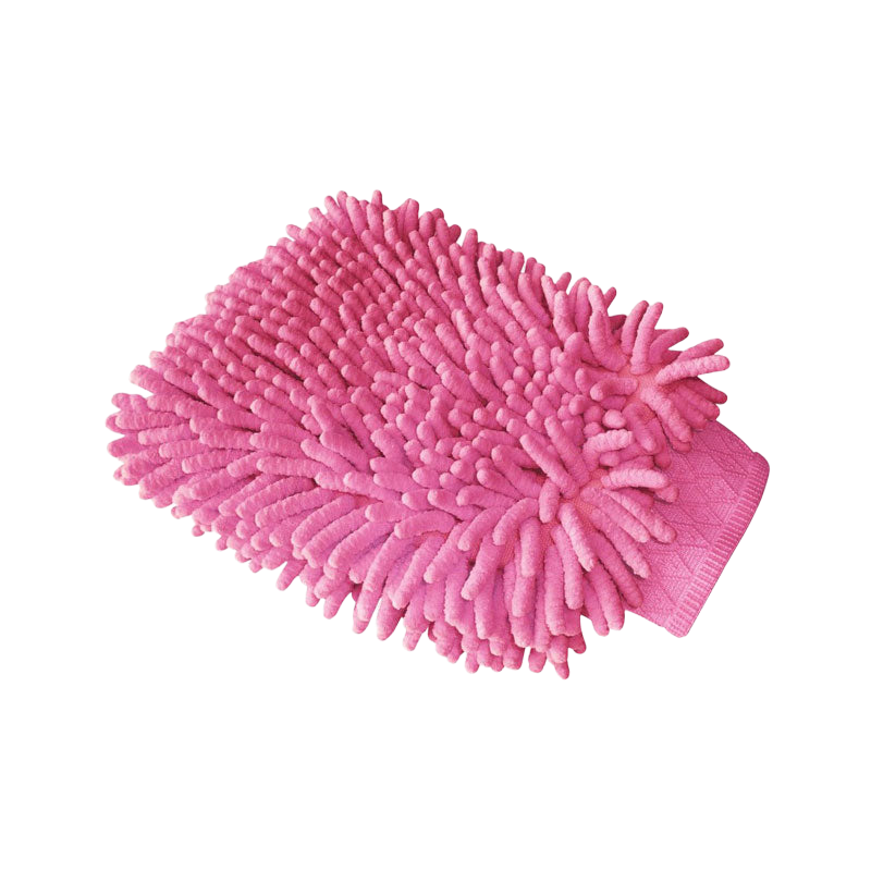 Hippotonic - Pink Chenille Grooming Glove