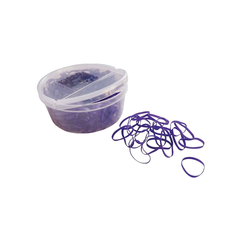 Hippotonic - 450 élastiques silicone violet