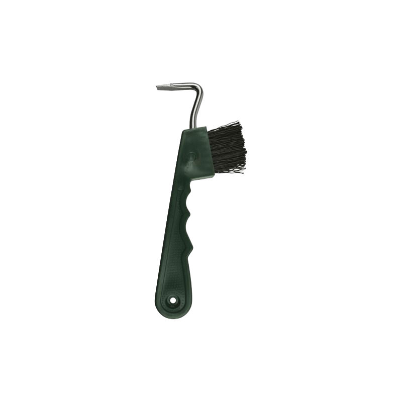 Hippotonic - Green brush hoof pick