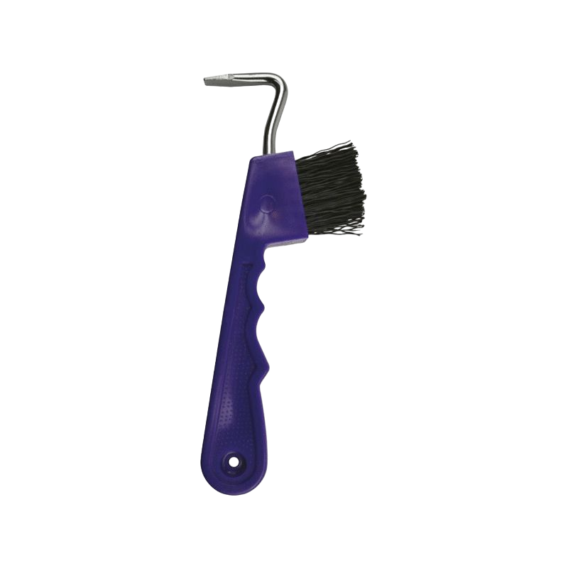 Hippotonic - Purple brush hoof pick