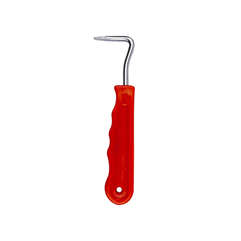 Hippotonic - Red anatomical plastic handle hoof pick