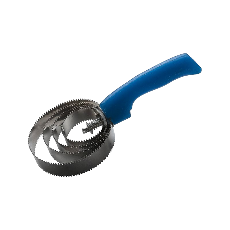 Hippotonic - Neon blue glittery round metal comb