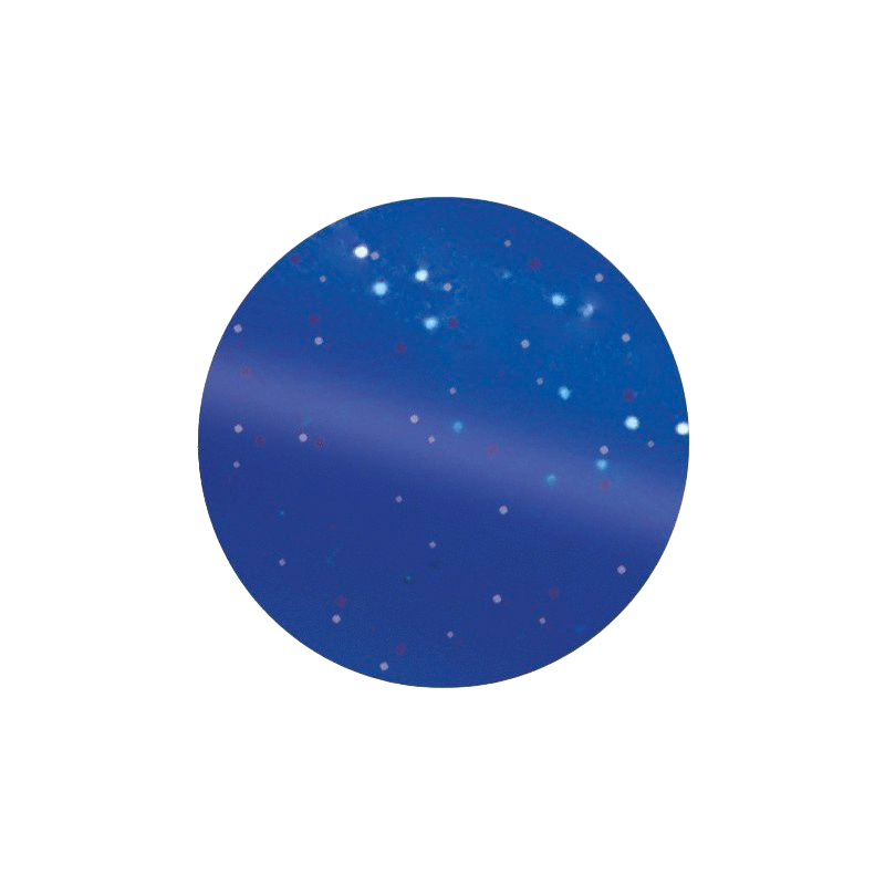 Hippotonic - Neon blue glittery round metal comb