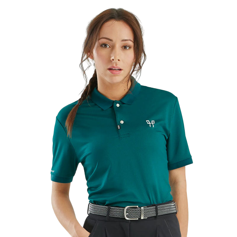 Horse Pilot - Unisex short-sleeved polo shirt Atlas green morocco