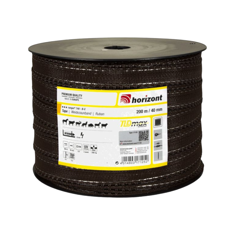 Horizont - Equistop tape 40mm/200m brown