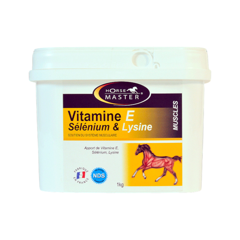 Horse Master - Complément alimentaire en poudre récupération musculaire Vitamine E Selenium et Lysine