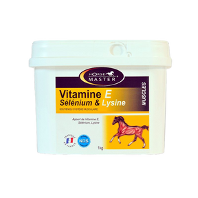 Horse Master - Complément alimentaire en poudre récupération musculaire Vitamine E Selenium et Lysine