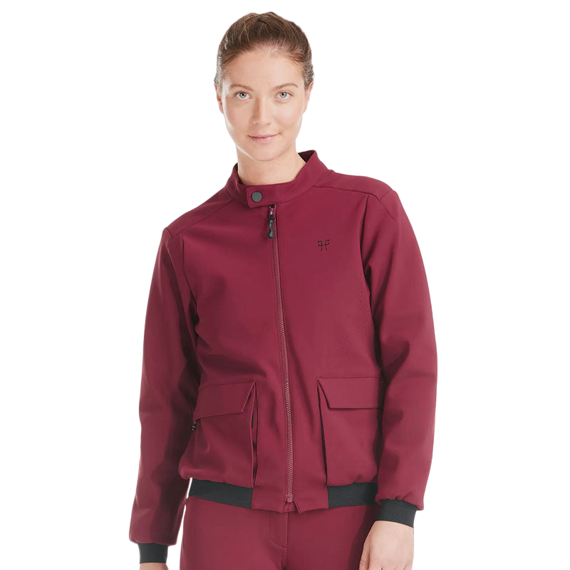 Horse Pilot - Veste femme Teddy rouge foncé | - Ohlala